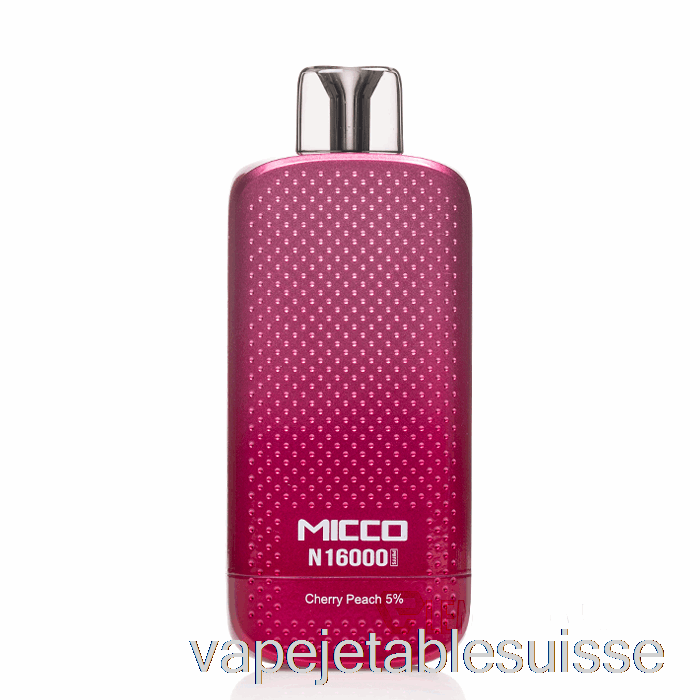 Vape Suisse Horizontech Micco N16000 Pêche Cerise Jetable